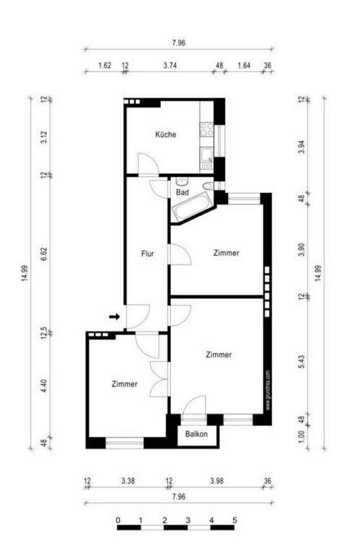 Predaj bytu 3-izbový 80 m², Lokstedter Weg 104, Hamburg, Hamburg Predaj bytu 3-izbový 80 m², Lokstedter Weg 104, Hamburg, Hamburg