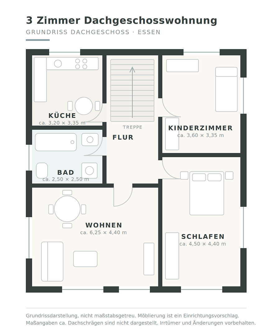 Prenájom bytu 3-izbový 70 m², Helmholtzplatz 5, Essen, Severné Porýnie - Westfálsko Prenájom bytu 3-izbový 70 m², Helmholtzplatz 5, Essen, Severné Porýnie - Westfálsko