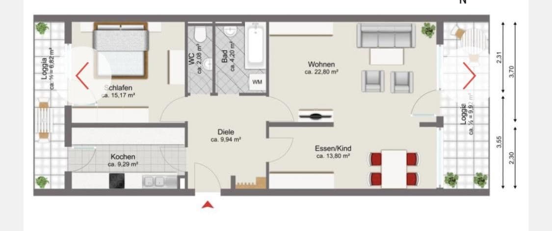 Predaj bytu 3-izbový 87 m², Wilhelm-Hauff-Str.31, Augsburg, Bavorsko Predaj bytu 3-izbový 87 m², Wilhelm-Hauff-Str.31, Augsburg, Bavorsko