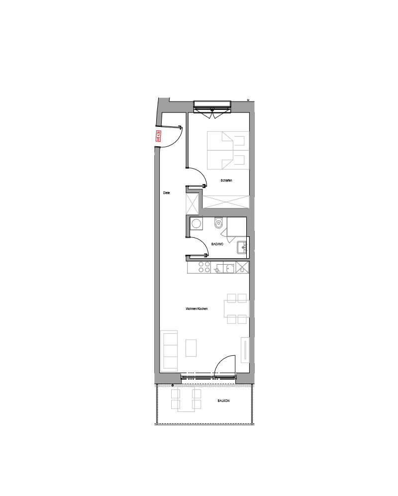 Prenájom bytu 2-izbový 55 m², Kreuzsteinstraße 7-9, Nürnberg, Bavorsko Prenájom bytu 2-izbový 55 m², Kreuzsteinstraße 7-9, Nürnberg, Bavorsko