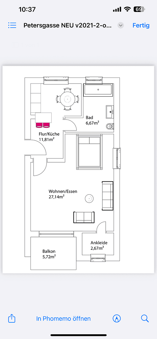 Predaj bytu 1-izbový 52 m², Straubing, Bavorsko Predaj bytu 1-izbový 52 m², Straubing, Bavorsko
