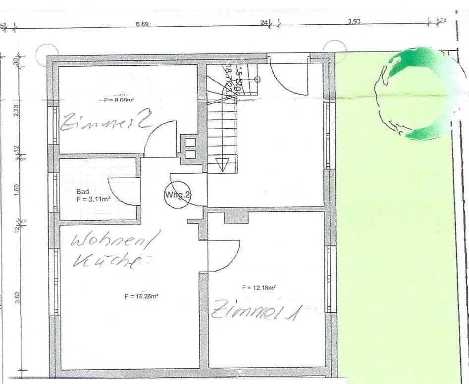 Prenájom bytu 3-izbový 40 m², Hemhofen, Bavorsko Prenájom bytu 3-izbový 40 m², Hemhofen, Bavorsko