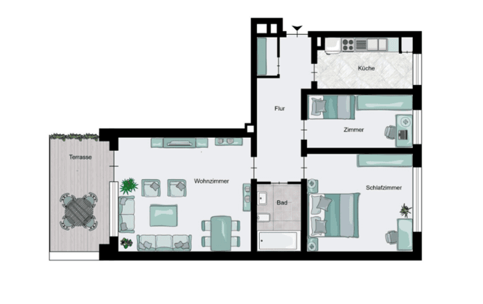 Predaj bytu 3-izbový 66 m², Sollkehre 14, Hamburg Bramfeld, Hamburg Predaj bytu 3-izbový 66 m², Sollkehre 14, Hamburg Bramfeld, Hamburg