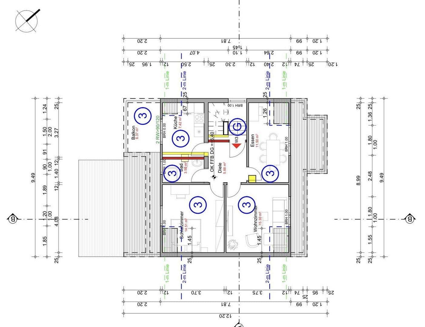 Predaj bytu 3-izbový 61 m², Goeggstraße 12, Mannheim, Bádensko-Wurttembersko Predaj bytu 3-izbový 61 m², Goeggstraße 12, Mannheim, Bádensko-Wurttembersko