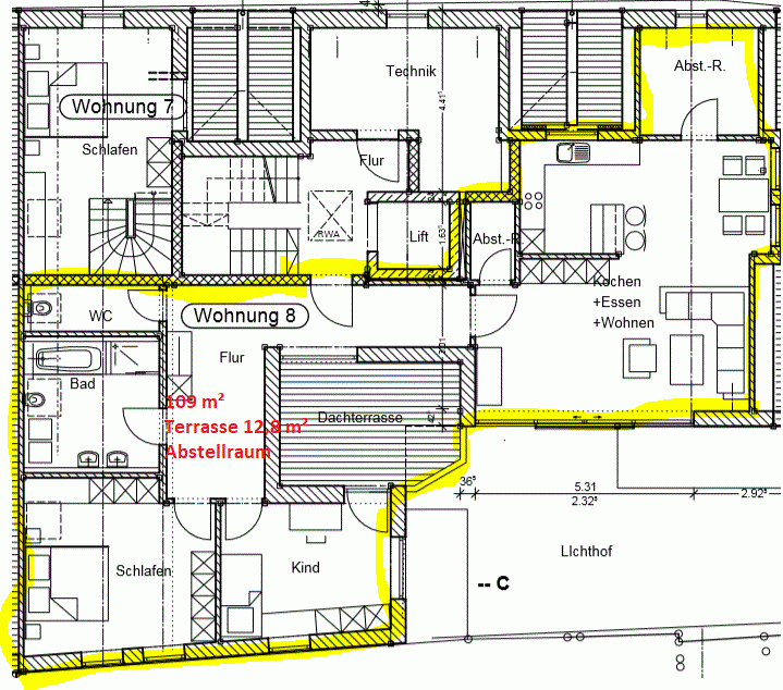 Prenájom bytu 3-izbový 109 m², Ulrichstr. 10, Abensberg, Bavorsko Prenájom bytu 3-izbový 109 m², Ulrichstr. 10, Abensberg, Bavorsko