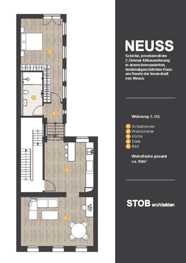 Prenájom bytu 2-izbový 92 m², Neuss, Severné Porýnie - Westfálsko Prenájom bytu 2-izbový 92 m², Neuss, Severné Porýnie - Westfálsko