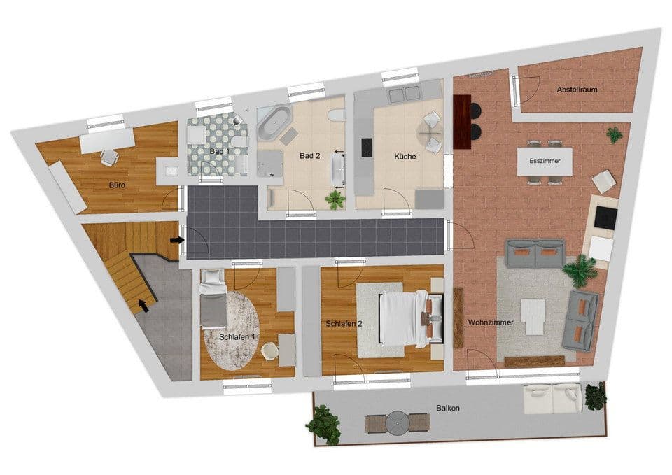Prenájom bytu 5-izbový 177 m², Albersweiler, Porýnie-Falcko Prenájom bytu 5-izbový 177 m², Albersweiler, Porýnie-Falcko
