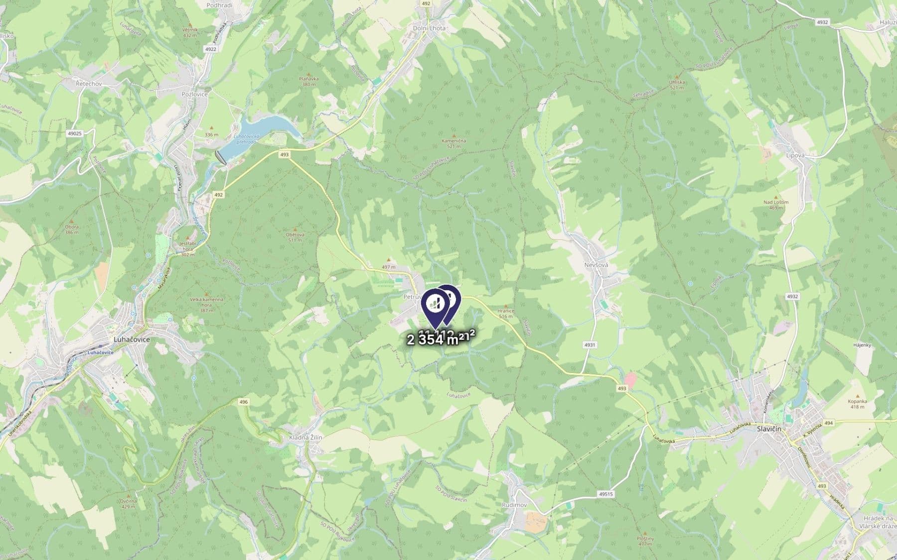 Predaj pozemku 13.466 m², Petrůvka, Zlínský kraj Predaj pozemku 13.466 m², Petrůvka, Zlínský kraj