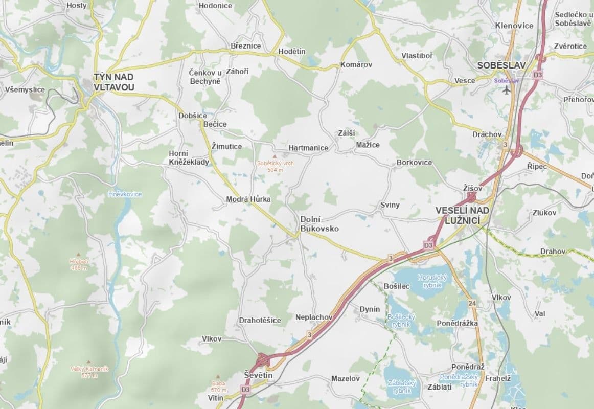 Predaj pozemku 2.614 m², Dolní Bukovsko, Jihočeský kraj Predaj pozemku 2.614 m², Dolní Bukovsko, Jihočeský kraj