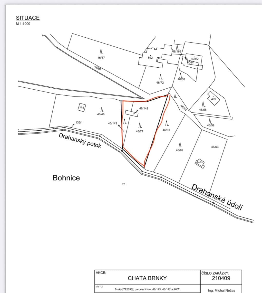 Predaj rekreačného objektu 32 m², pozemok 1.313 m², Draháňské údolí, Zdiby, Středočeský kraj Predaj rekreačného objektu 32 m², pozemok 1.313 m², Draháňské údolí, Zdiby, Středočeský kraj