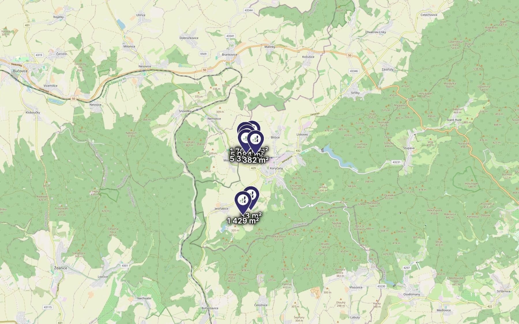 Predaj pozemku 21.573 m², Koryčany, Zlínský kraj Predaj pozemku 21.573 m², Koryčany, Zlínský kraj