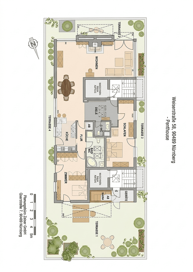 Prenájom bytu 3-izbový 144 m², Welserstrasse 58, Nürnberg, Bavorsko Prenájom bytu 3-izbový 144 m², Welserstrasse 58, Nürnberg, Bavorsko