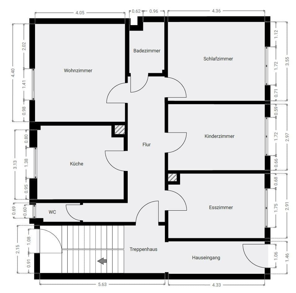 Prenájom bytu 4-izbový 99 m², Von der Tann Str. 22, Pirmasens, Porýnie-Falcko Prenájom bytu 4-izbový 99 m², Von der Tann Str. 22, Pirmasens, Porýnie-Falcko