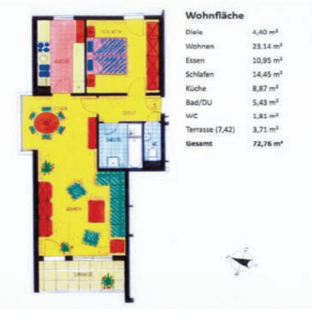 Prenájom bytu 2-izbový 73 m², Lameystraße 26, Pforzheim, Bádensko-Wurttembersko Prenájom bytu 2-izbový 73 m², Lameystraße 26, Pforzheim, Bádensko-Wurttembersko