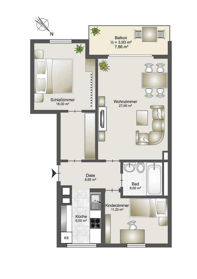 Prenájom bytu 3-izbový 80 m², München, Bavorsko Prenájom bytu 3-izbový 80 m², München, Bavorsko