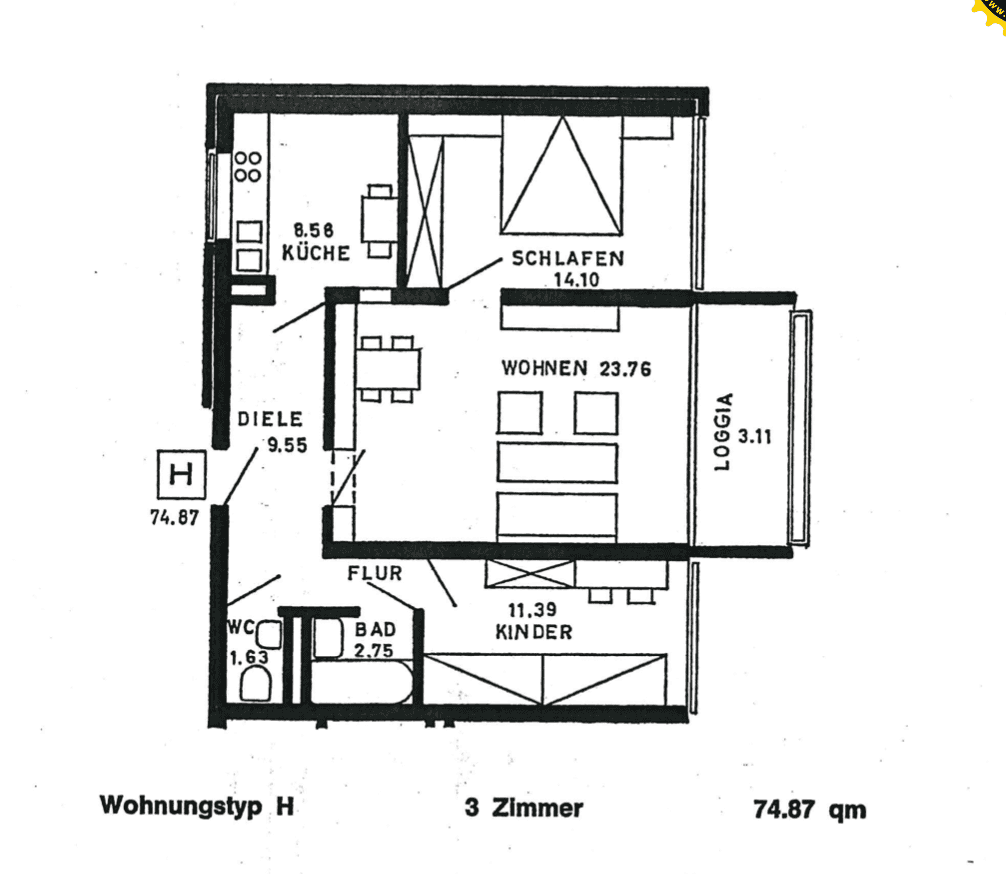 Predaj bytu 3-izbový 75 m², Breslauerstraße 16, Neu-Ulm, Bavorsko Predaj bytu 3-izbový 75 m², Breslauerstraße 16, Neu-Ulm, Bavorsko