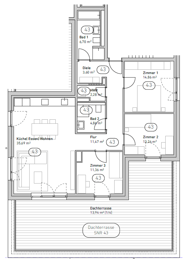 Prenájom bytu 4-izbový 131 m², Maintal, Hesensko Prenájom bytu 4-izbový 131 m², Maintal, Hesensko