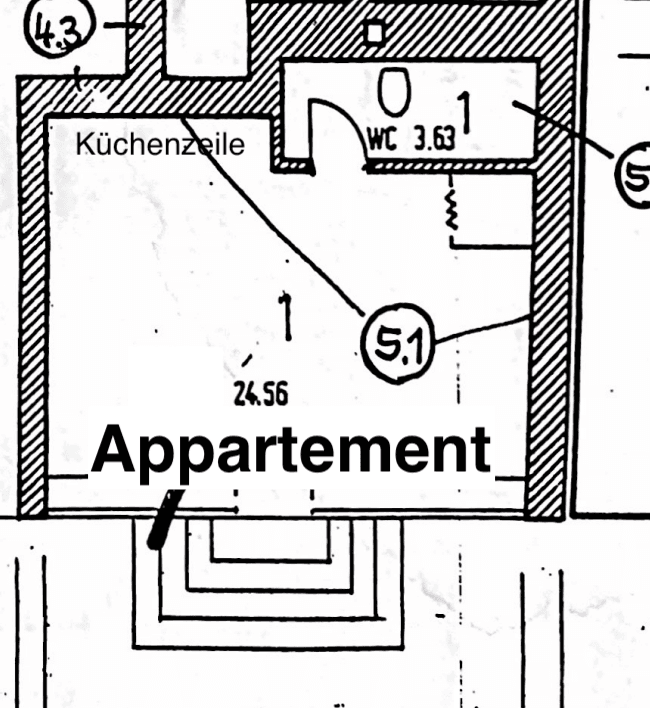 Prenájom bytu 1-izbový 29 m², Völklinger Straße 26, Völklingen, Sársko Prenájom bytu 1-izbový 29 m², Völklinger Straße 26, Völklingen, Sársko