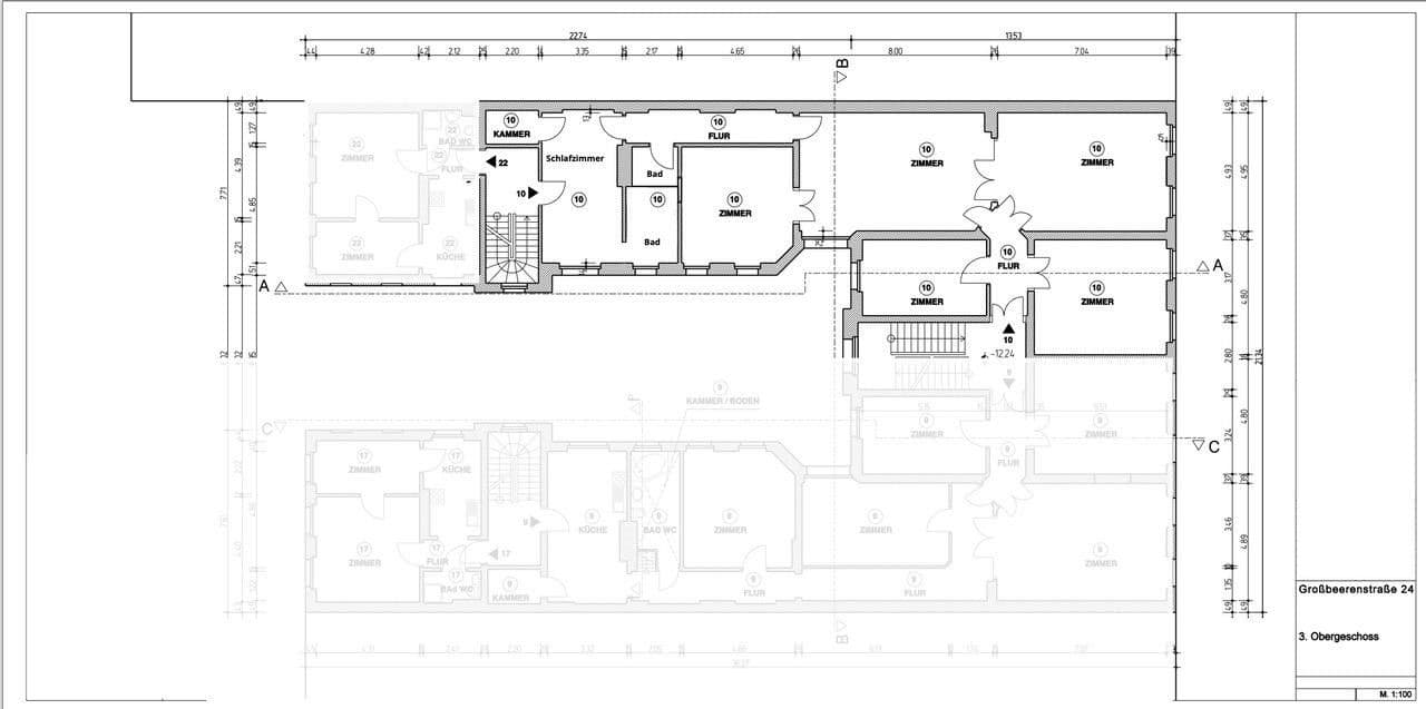 Predaj bytu 5-izbový 189 m², Großbeerenstr. 24, Berlin, Berlín Predaj bytu 5-izbový 189 m², Großbeerenstr. 24, Berlin, Berlín