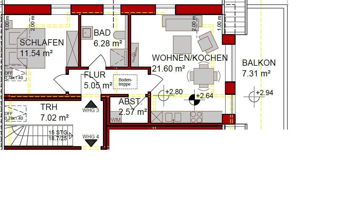 Prenájom bytu 2-izbový 55 m², Heideweg 7, Scheeßel, Dolné Sasko Prenájom bytu 2-izbový 55 m², Heideweg 7, Scheeßel, Dolné Sasko