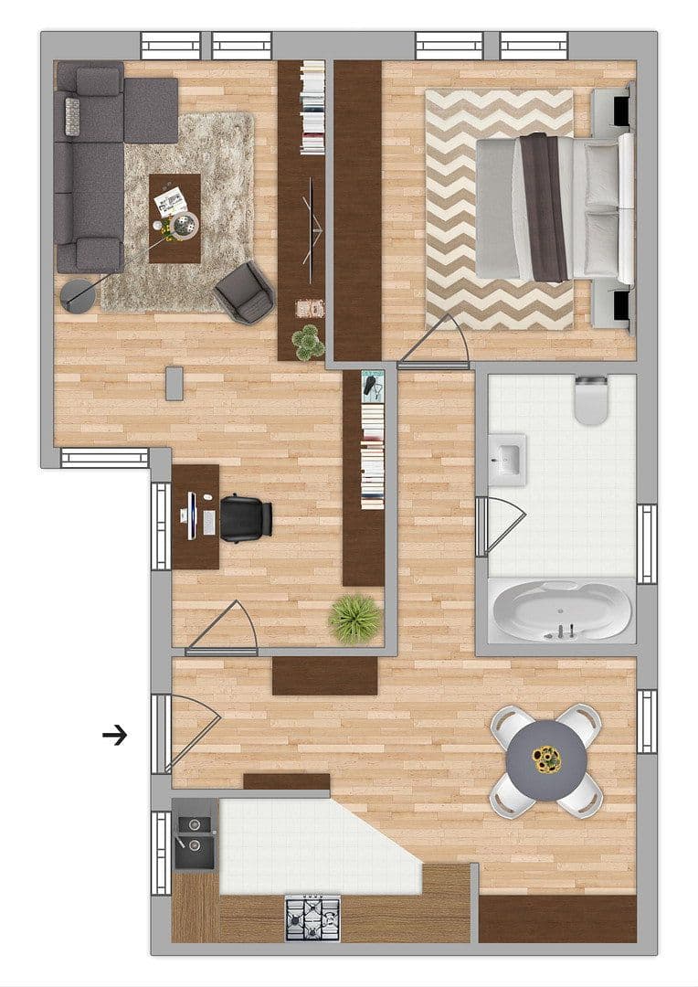 Prenájom bytu 2-izbový 67 m², Rathausstraße 7, Hofheim am Taunus, Hesensko Prenájom bytu 2-izbový 67 m², Rathausstraße 7, Hofheim am Taunus, Hesensko