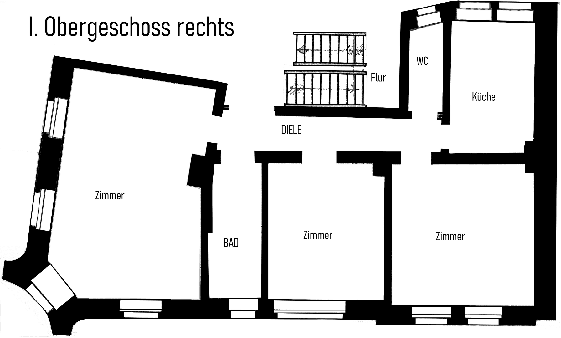 Prenájom bytu 3-izbový 90 m², Teichstraße 25, Pirmasens, Porýnie-Falcko Prenájom bytu 3-izbový 90 m², Teichstraße 25, Pirmasens, Porýnie-Falcko