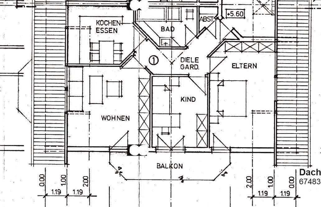 Prenájom bytu 3-izbový 73 m², Schloßstraße 25a, Edesheim, Porýnie-Falcko Prenájom bytu 3-izbový 73 m², Schloßstraße 25a, Edesheim, Porýnie-Falcko