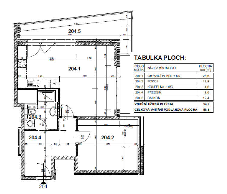 Prenájom bytu 2-izbový 55 m², Gerstelova, Praha, Praha Prenájom bytu 2-izbový 55 m², Gerstelova, Praha, Praha