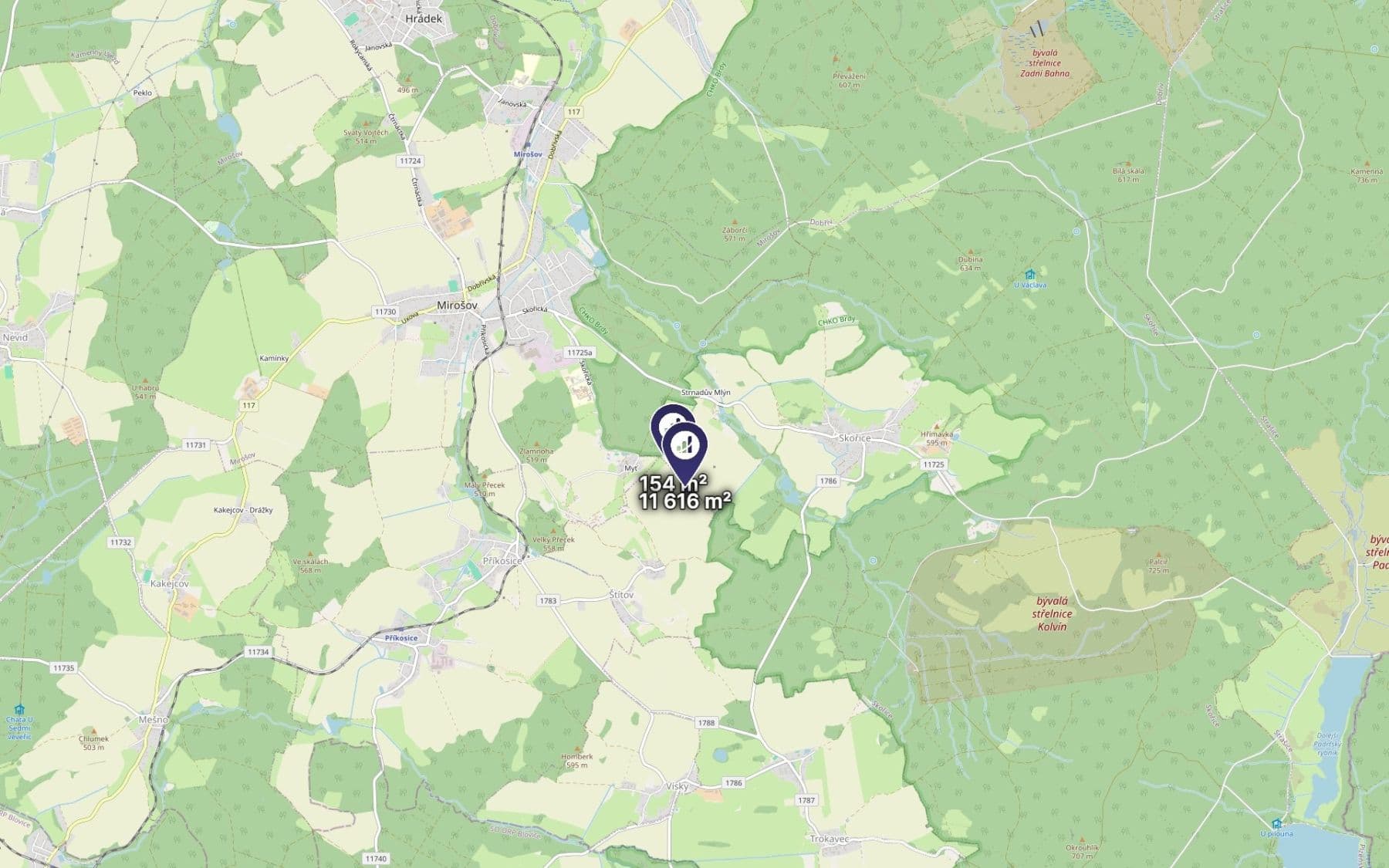 Predaj pozemku 11.770 m², Štítov, Plzeňský kraj Predaj pozemku 11.770 m², Štítov, Plzeňský kraj