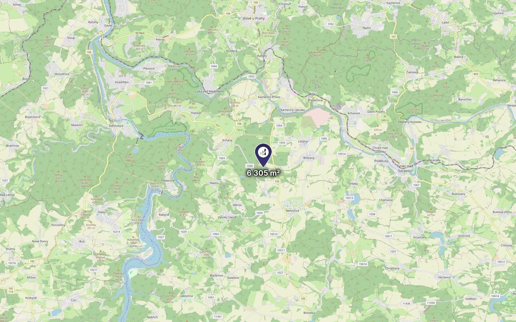 Predaj pozemku 6.305 m², Netvořice, Středočeský kraj Predaj pozemku 6.305 m², Netvořice, Středočeský kraj