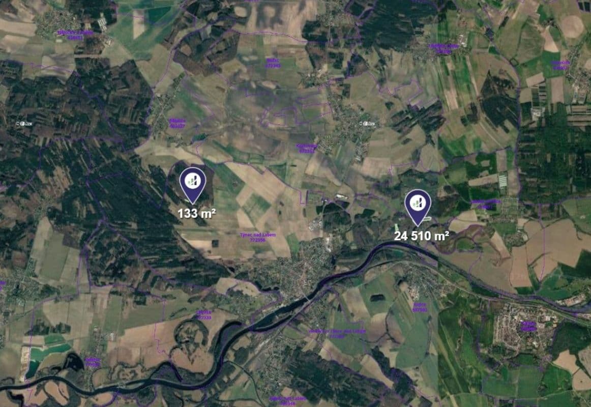 Predaj pozemku 23.017 m², Týnec nad Labem, Středočeský kraj Predaj pozemku 23.017 m², Týnec nad Labem, Středočeský kraj