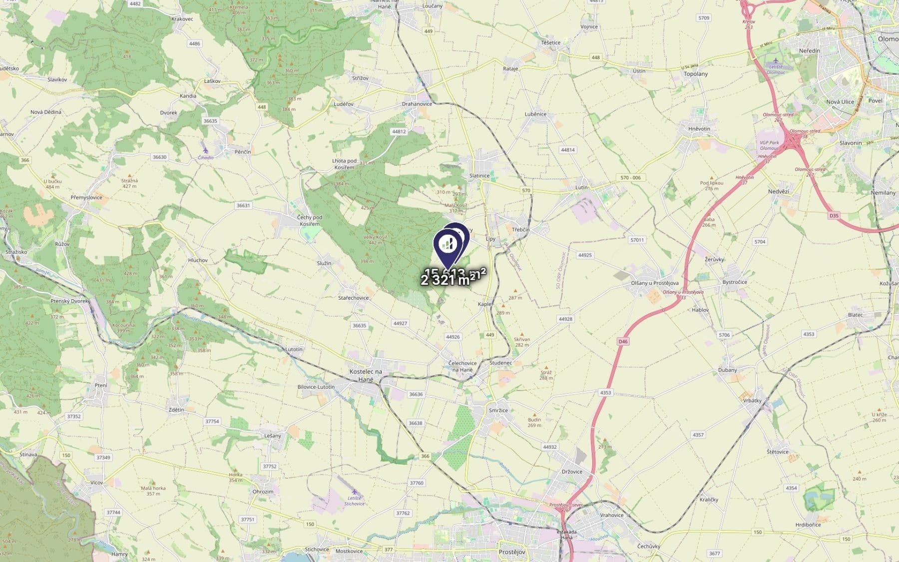 Predaj pozemku 8.967 m², Slatinky, Olomoucký kraj Predaj pozemku 8.967 m², Slatinky, Olomoucký kraj