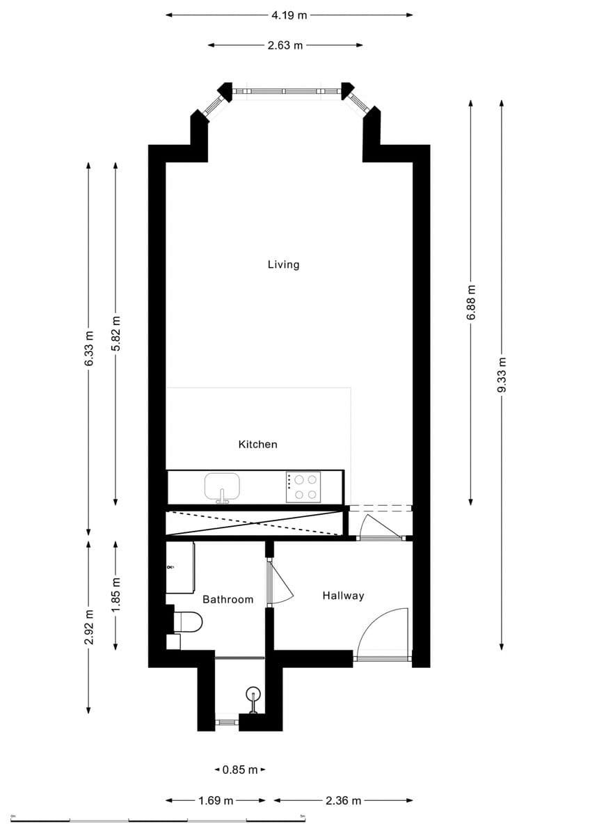 Prenájom bytu 1-izbový 35 m², Sekaninova, Praha, Praha Prenájom bytu 1-izbový 35 m², Sekaninova, Praha, Praha