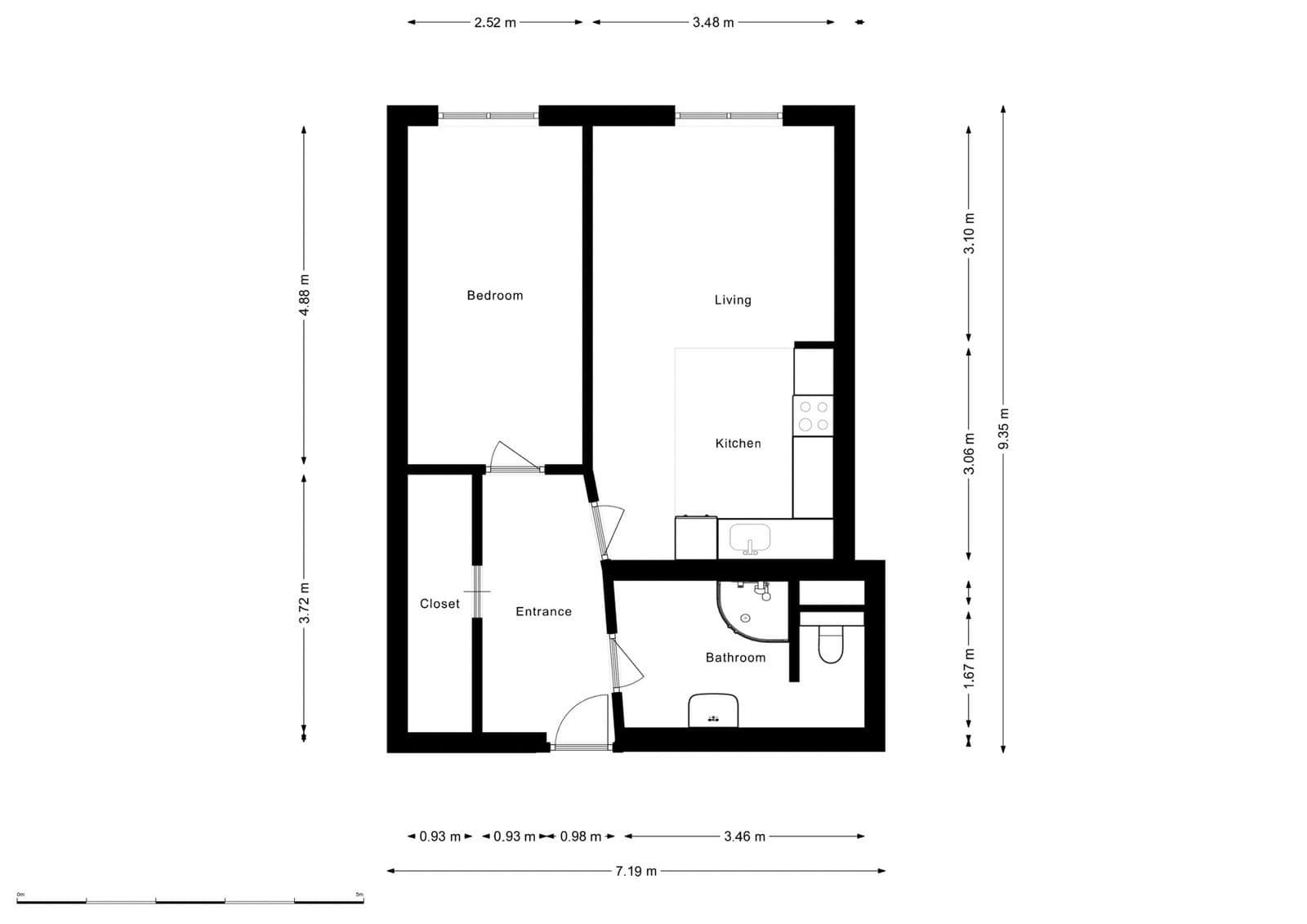 Prenájom bytu 2-izbový 54 m², Meteorologická, Praha, Praha Prenájom bytu 2-izbový 54 m², Meteorologická, Praha, Praha