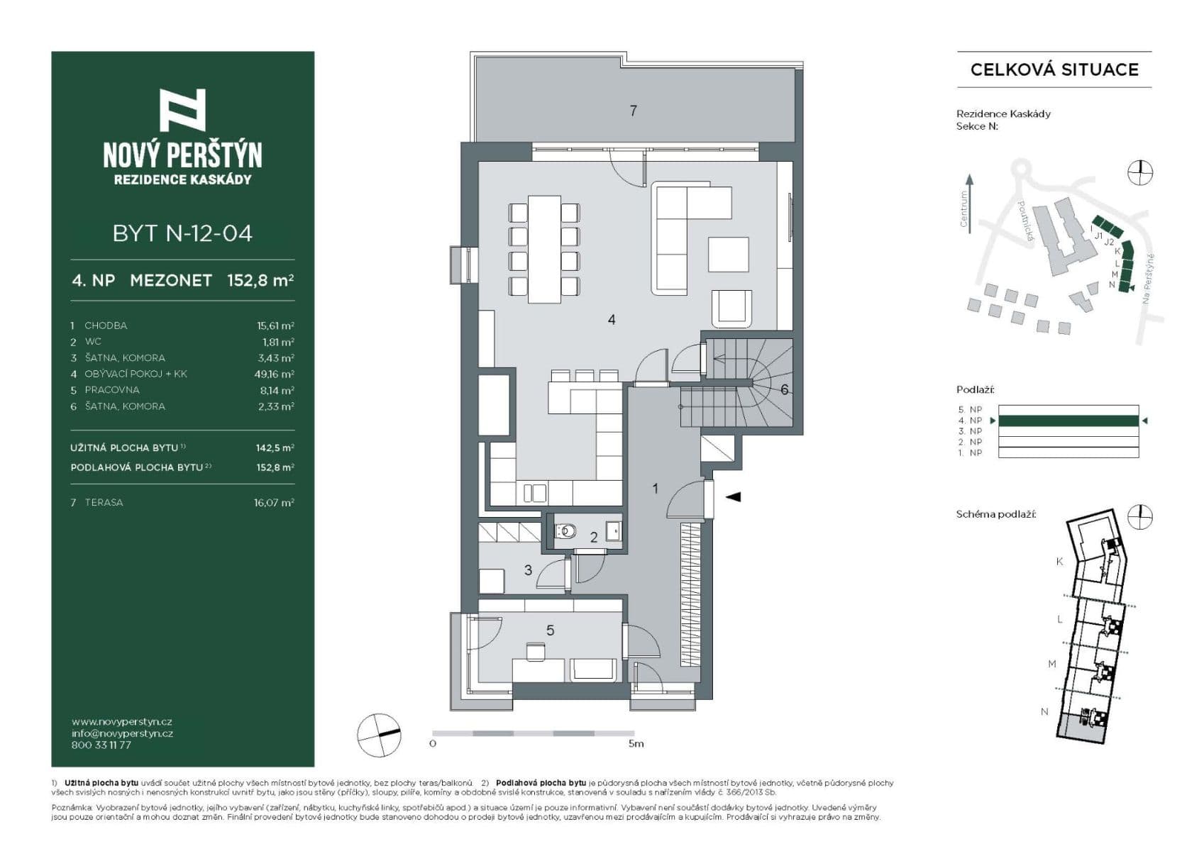 Prenájom bytu 5-izbový 153 m², Na Perštýně, Liberec, Liberecký kraj Prenájom bytu 5-izbový 153 m², Na Perštýně, Liberec, Liberecký kraj