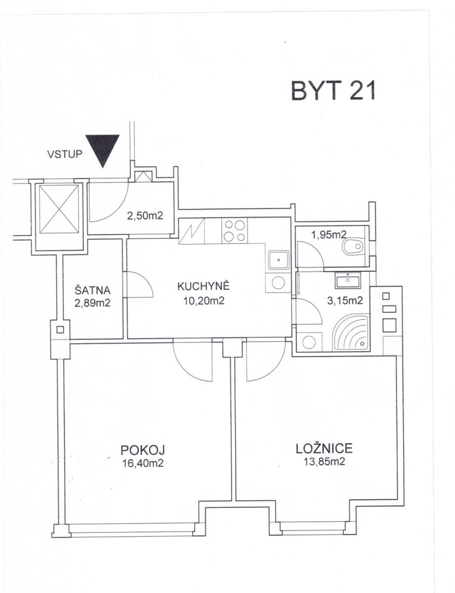 Prenájom bytu 2-izbový 52 m², Puškinovo náměstí, Praha, Praha Prenájom bytu 2-izbový 52 m², Puškinovo náměstí, Praha, Praha