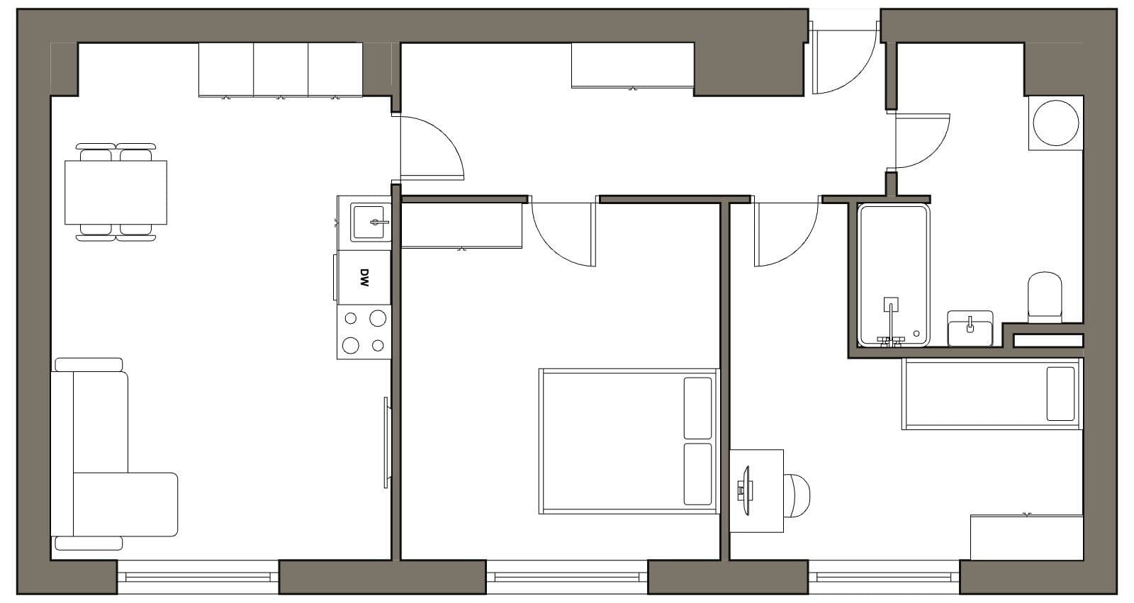 Predaj bytu 3-izbový 63 m², Oblouková, Praha, Praha Predaj bytu 3-izbový 63 m², Oblouková, Praha, Praha