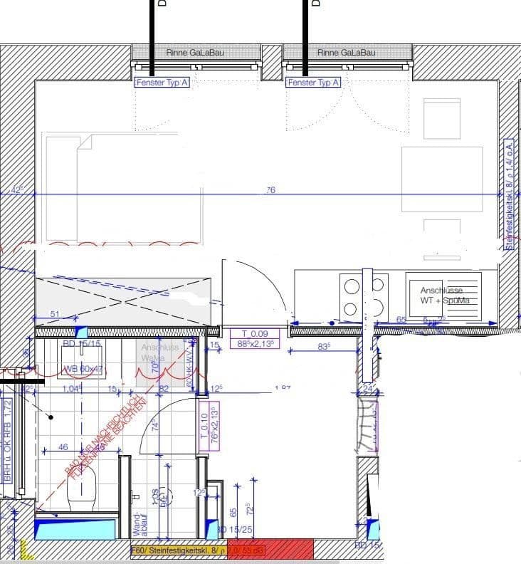 Prenájom bytu 1-izbový 31 m², Dammstr. 2, Unterföhring, Bavorsko Prenájom bytu 1-izbový 31 m², Dammstr. 2, Unterföhring, Bavorsko