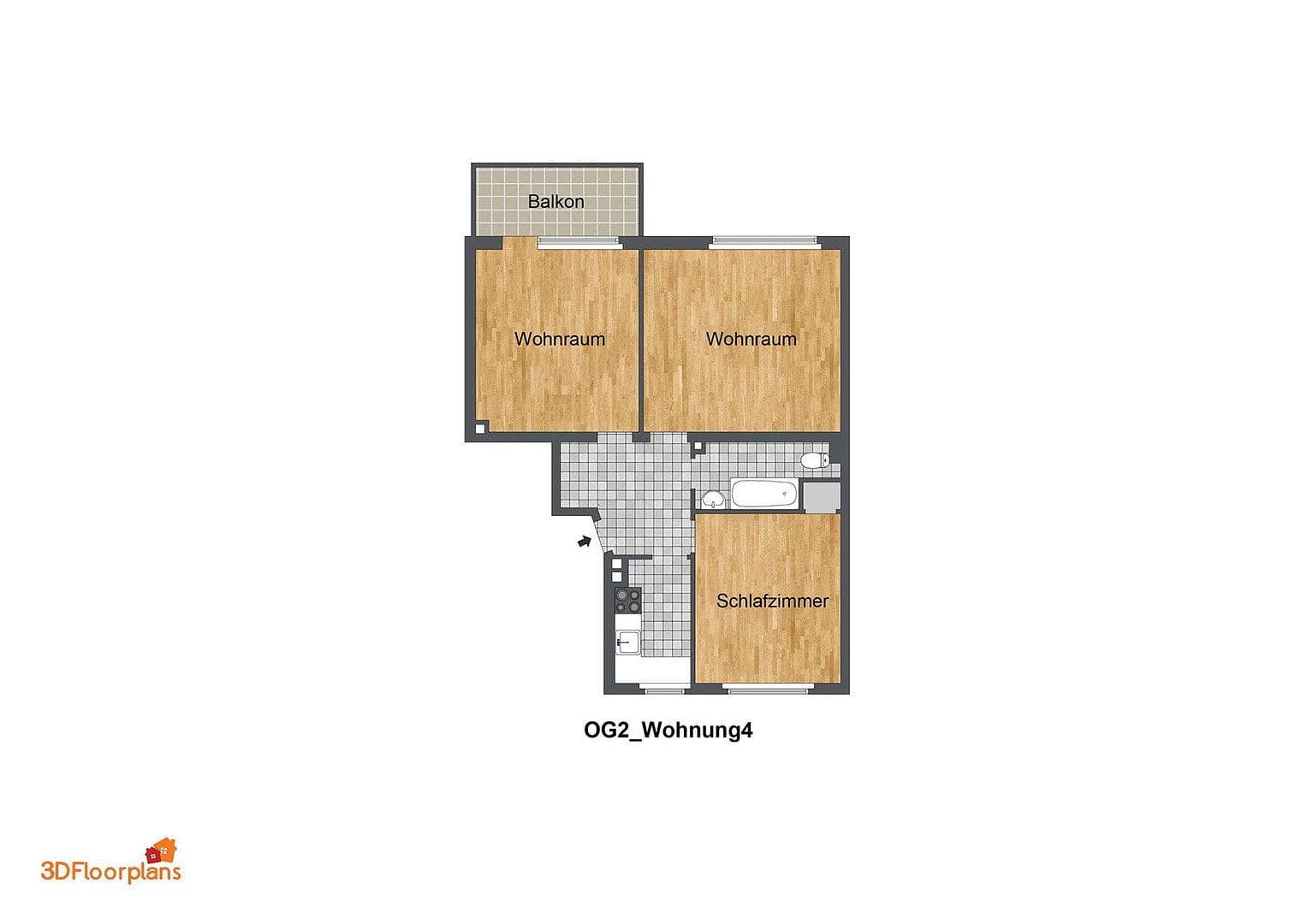 Prenájom bytu 3-izbový 73 m², Hermannshöhe 24, Bochum, Severné Porýnie - Westfálsko Prenájom bytu 3-izbový 73 m², Hermannshöhe 24, Bochum, Severné Porýnie - Westfálsko