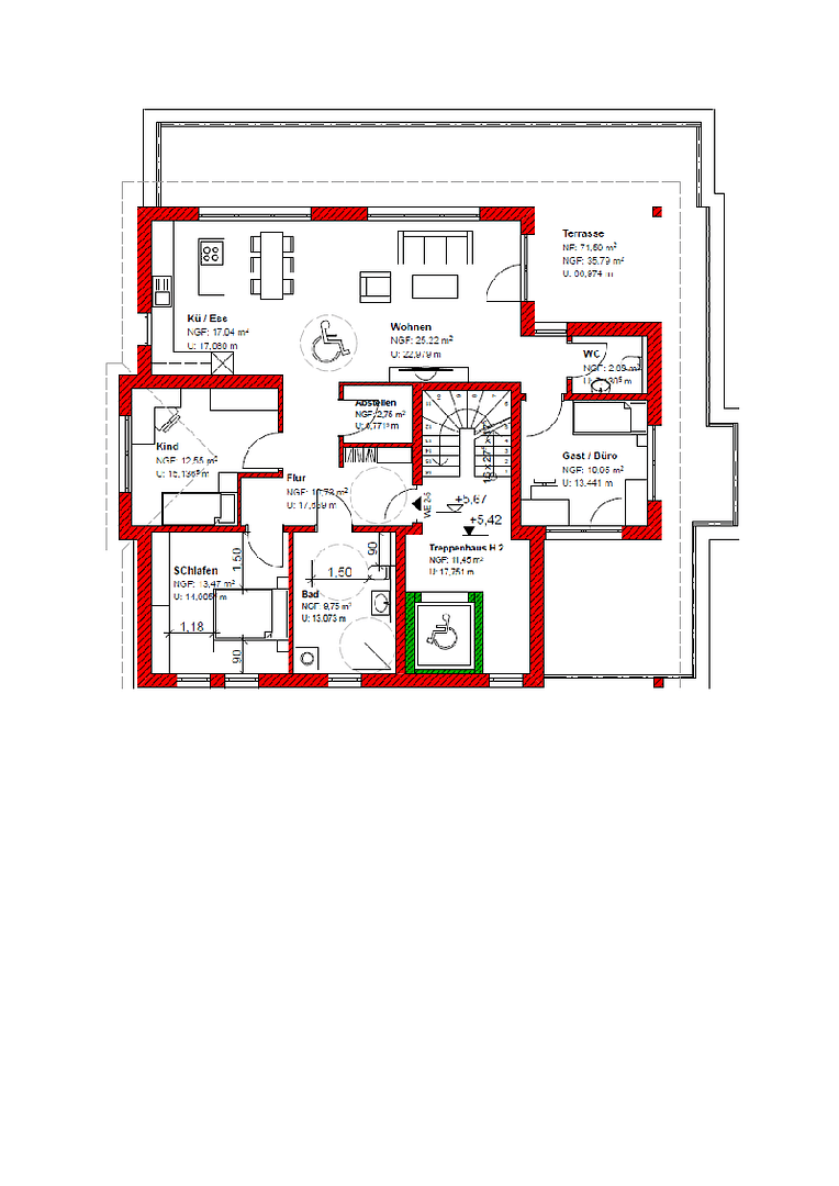 Prenájom bytu 4-izbový 141 m², Julius-Seiler-Strasse 1b, Schwanau, Bádensko-Wurttembersko Prenájom bytu 4-izbový 141 m², Julius-Seiler-Strasse 1b, Schwanau, Bádensko-Wurttembersko