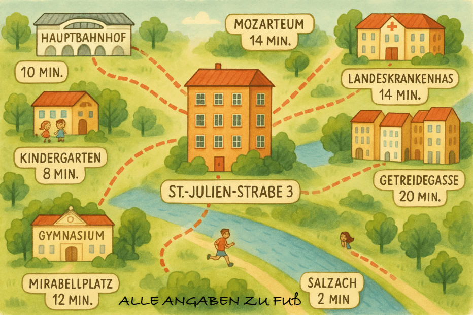 Prenájom bytu 2-izbový 48 m², Saint-Julien-Str. 3, Salzburg, Salzbursko Prenájom bytu 2-izbový 48 m², Saint-Julien-Str. 3, Salzburg, Salzbursko