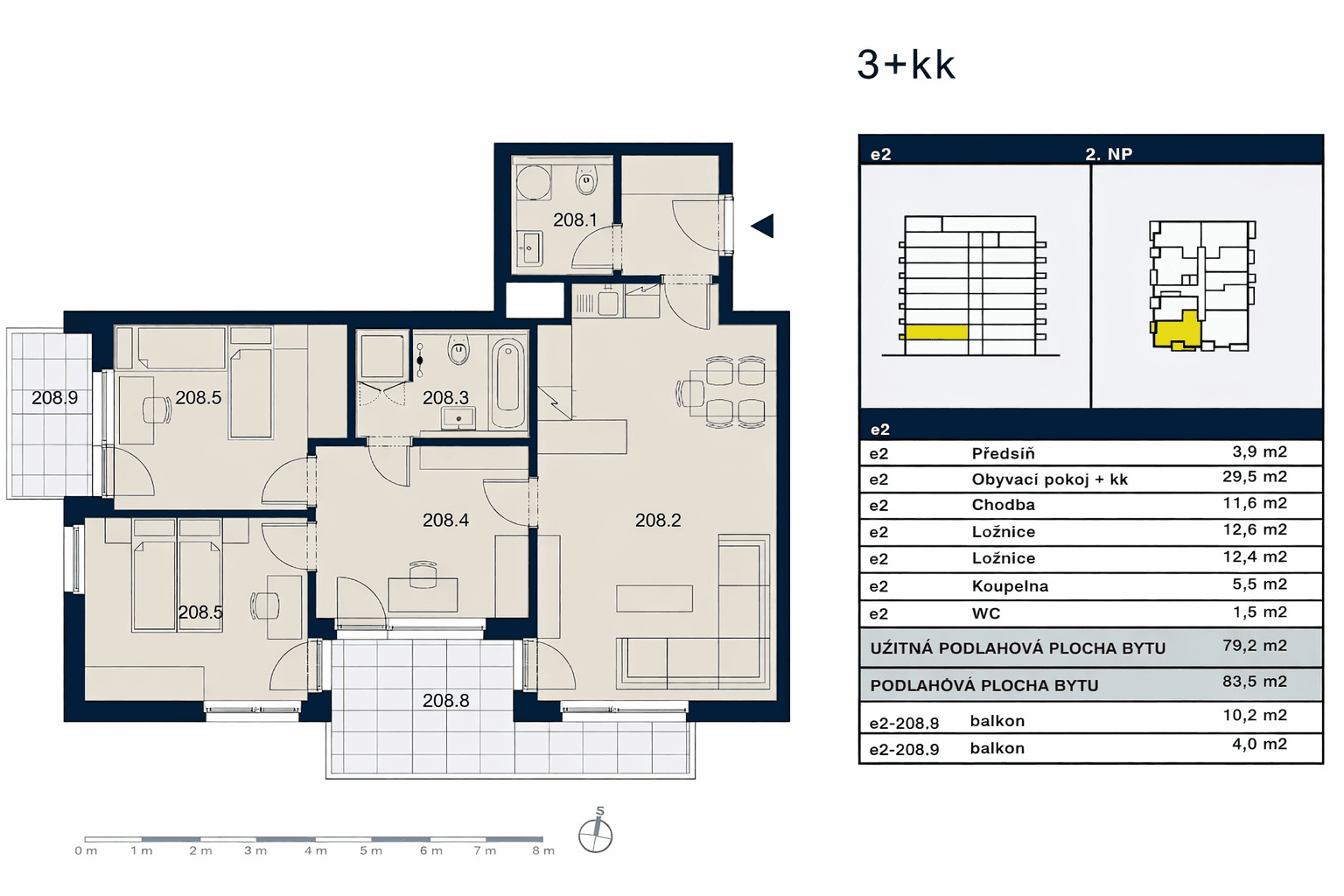 Predaj bytu 3-izbový 98 m², Zvěřinova, Praha, Praha Predaj bytu 3-izbový 98 m², Zvěřinova, Praha, Praha