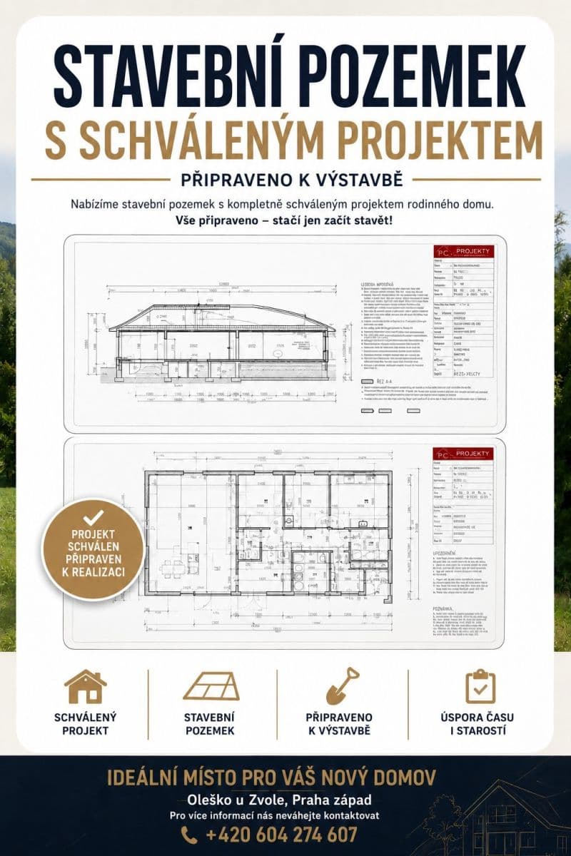Predaj pozemku 857 m², Březová-Oleško, Středočeský kraj Predaj pozemku 857 m², Březová-Oleško, Středočeský kraj