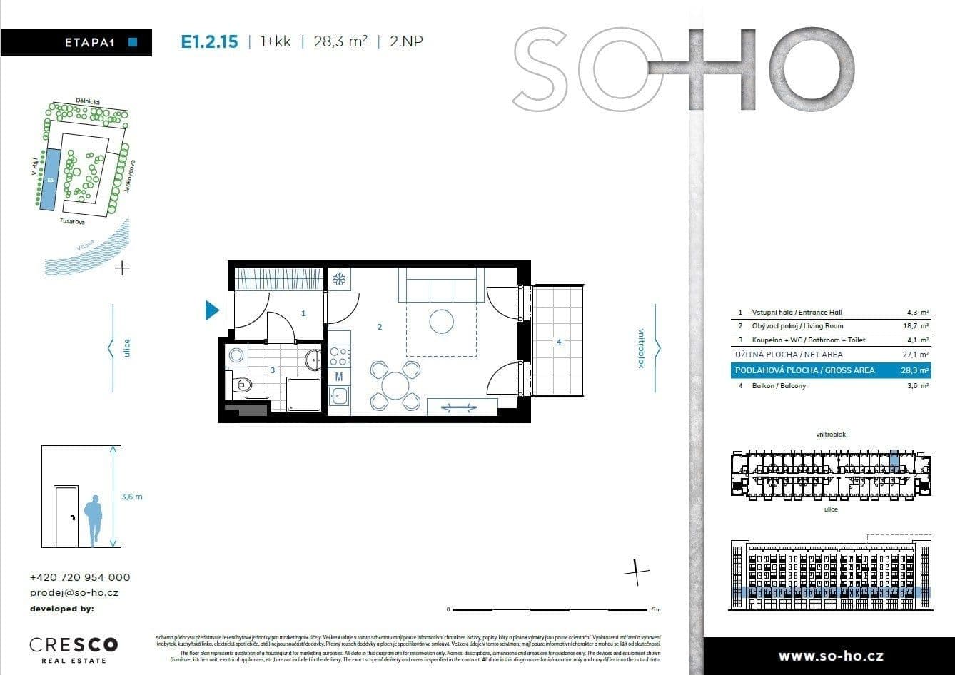 Prenájom bytu 1-izbový 41 m², Tusarova, Praha, Praha Prenájom bytu 1-izbový 41 m², Tusarova, Praha, Praha