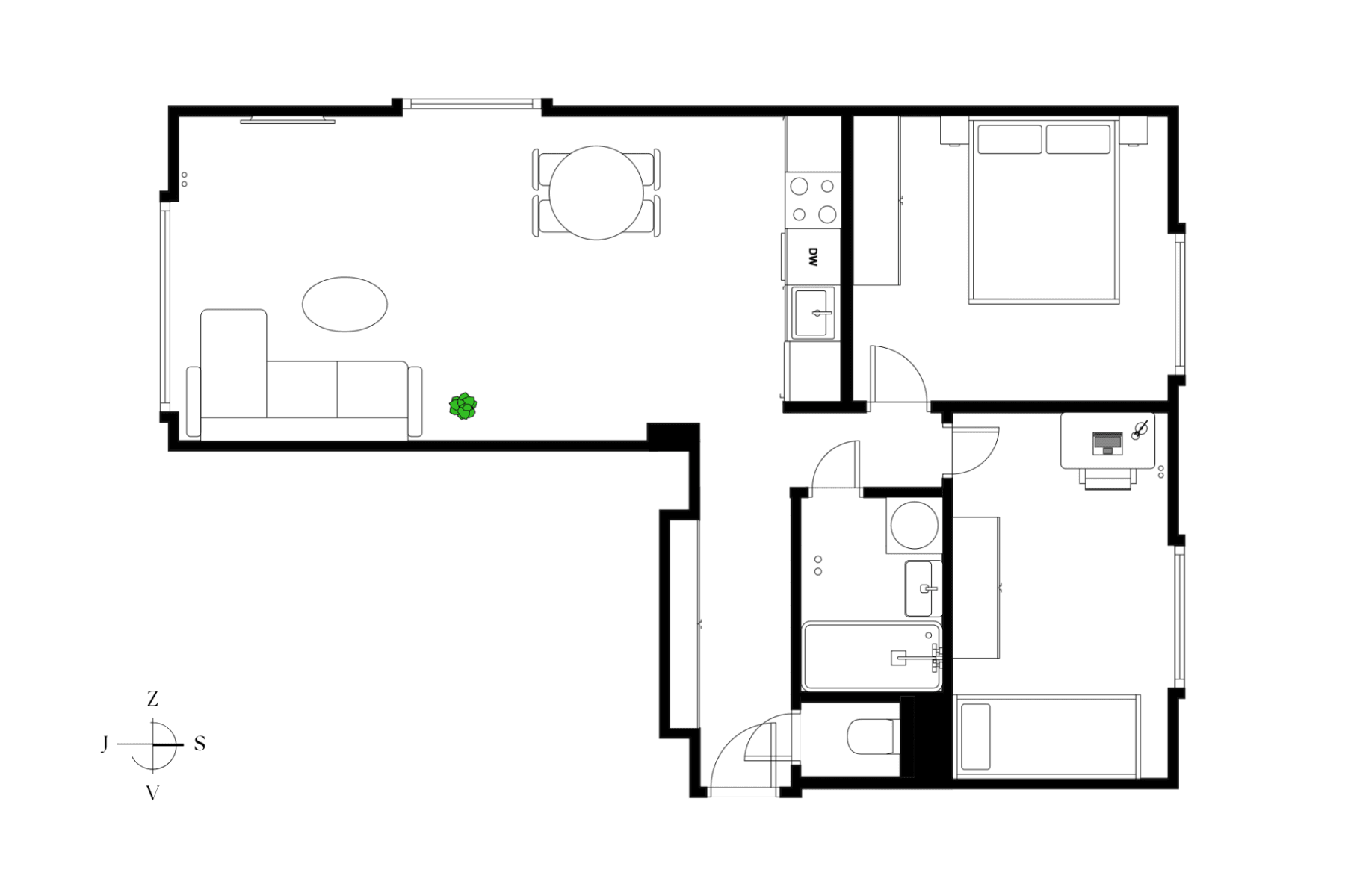 Predaj bytu 3-izbový 55 m², Hodonínská, Praha, Praha Predaj bytu 3-izbový 55 m², Hodonínská, Praha, Praha