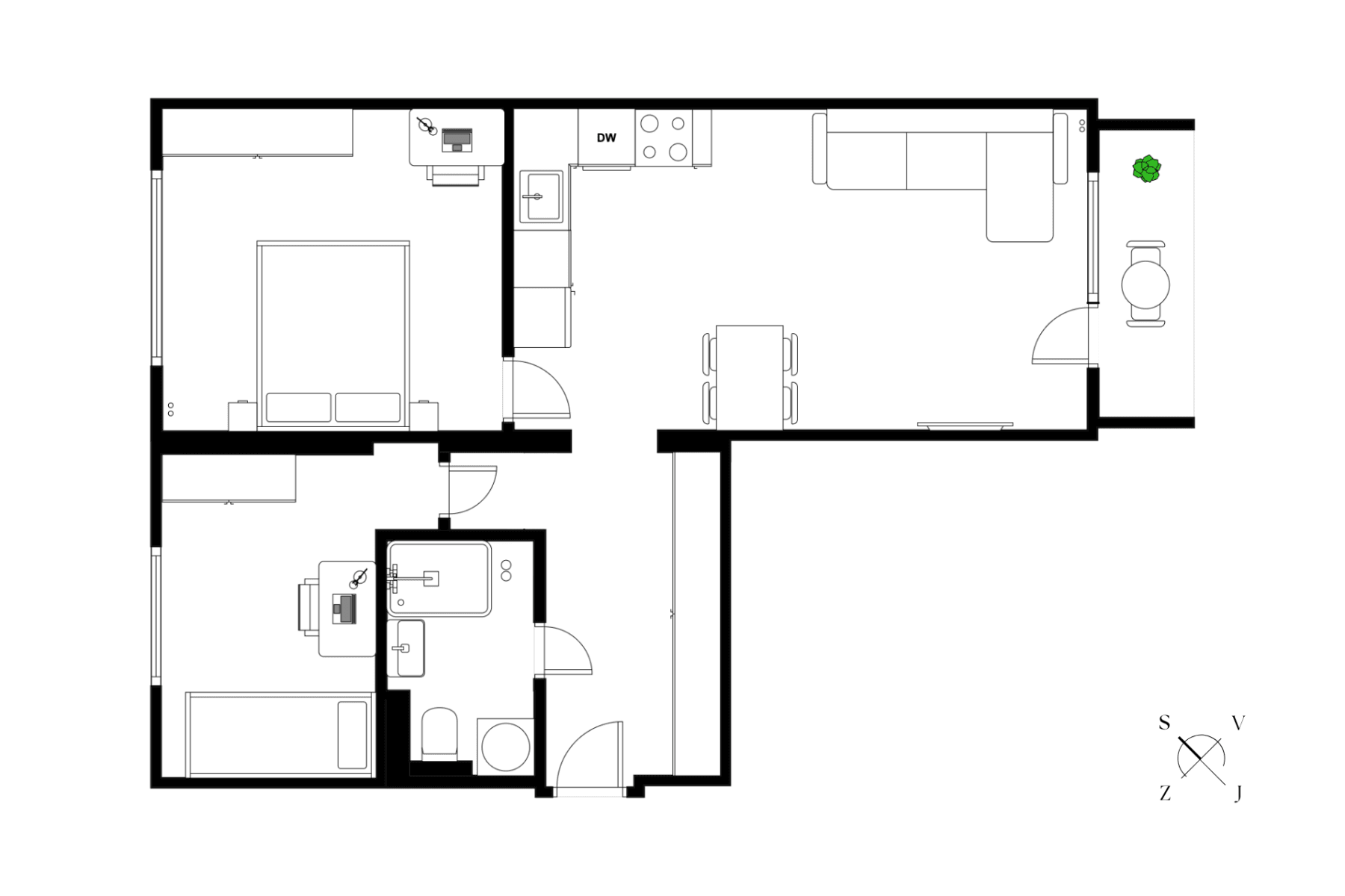 Predaj bytu 3-izbový 57 m², K Lučinám, Praha, Praha Predaj bytu 3-izbový 57 m², K Lučinám, Praha, Praha