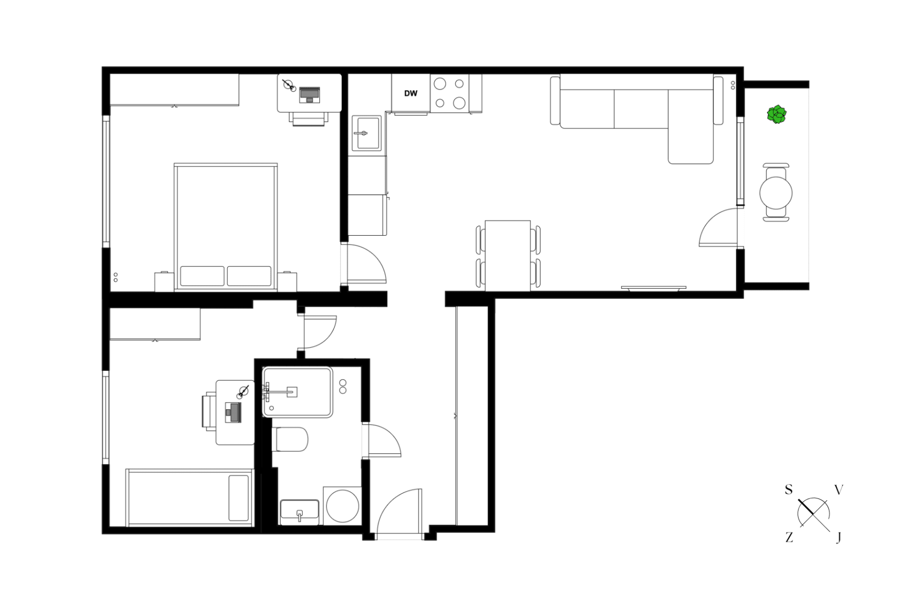 Predaj bytu 3-izbový 57 m², K Lučinám, Praha, Praha Predaj bytu 3-izbový 57 m², K Lučinám, Praha, Praha