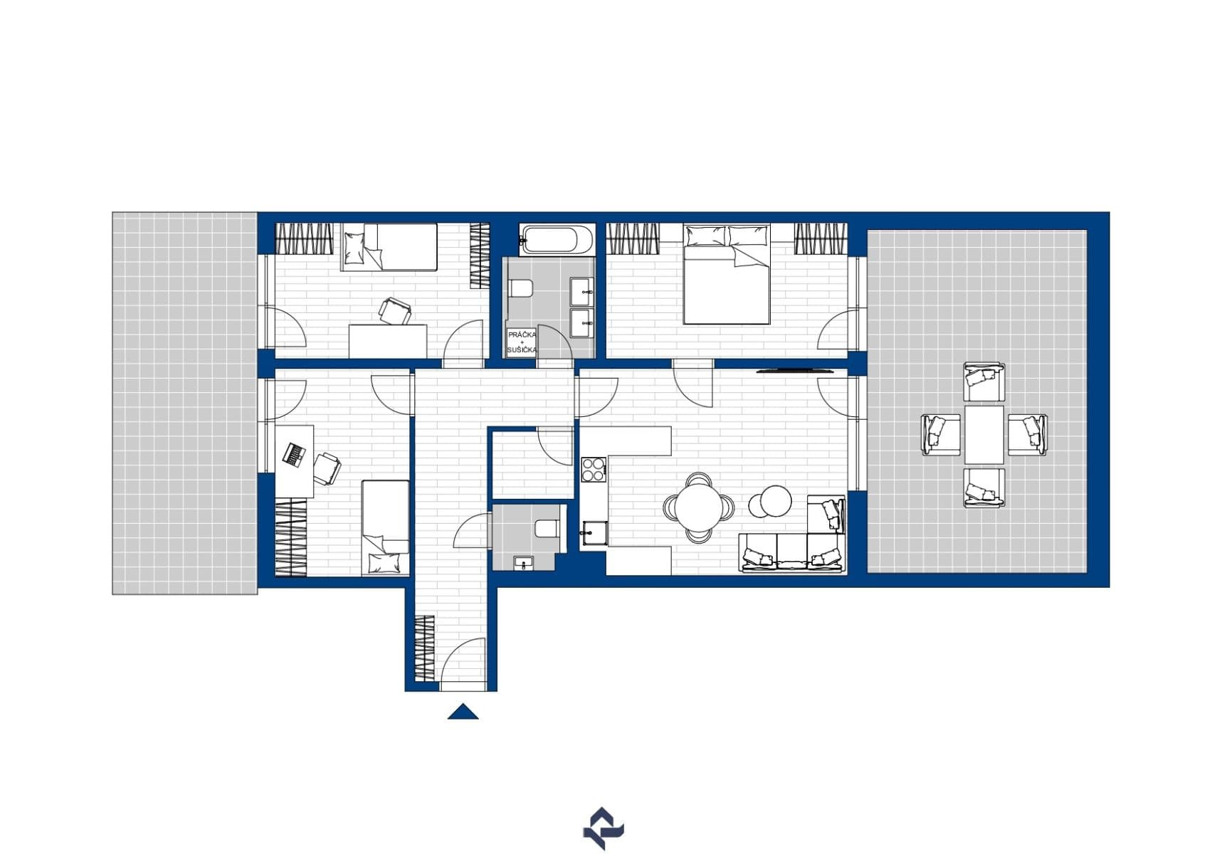 Predaj bytu 4-izbový 146 m², Hornoměcholupská, Praha, Praha Predaj bytu 4-izbový 146 m², Hornoměcholupská, Praha, Praha