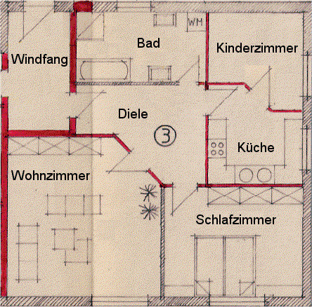 Prenájom bytu 3-izbový 82 m², Hammelburg, Bavorsko Prenájom bytu 3-izbový 82 m², Hammelburg, Bavorsko