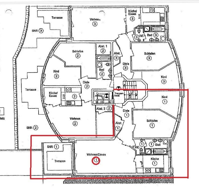 Prenájom bytu 3-izbový 81 m², Bremen, Brémy Prenájom bytu 3-izbový 81 m², Bremen, Brémy